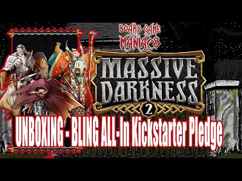 Massive Darkness 2 -  Bling All In Kickstarter Pledge  - Adventure Saturday - BoardGameManiacs