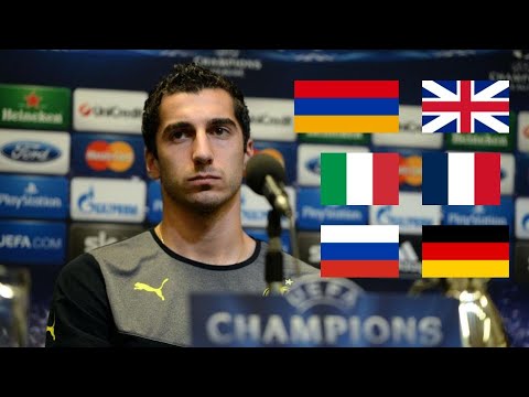 Henrikh Mkhitaryan casually speaking 6 languages | Мхитарян говорит на 6-и языках