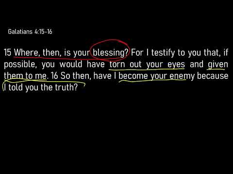 Galatians 4:12-20 //  Paul's Pastoral Pleading