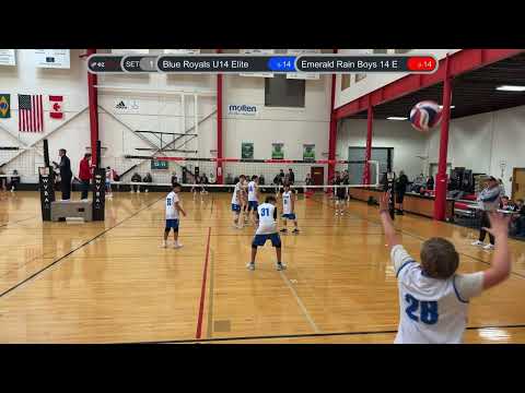 Blue Royals U14 Elite vs Emerald Rain Boys 14 E, set 1