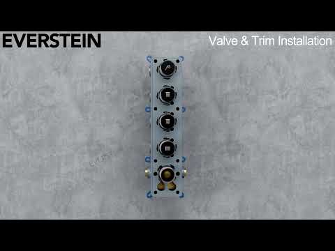 EVERSTEIN | SFS-1031-BK16 | 4-in-1 16-inch Ceiling Rain Shower Head Installation Guide Video