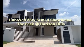 Unboxed New semi d Showhouse at the peak, Horizon Hills