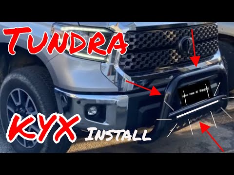 Toyota Tundra Bull Bar install KYX LED Light