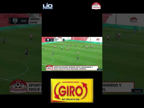 Sportivo Suardi empató con Camioneros y mantuvo su invicto ⚽