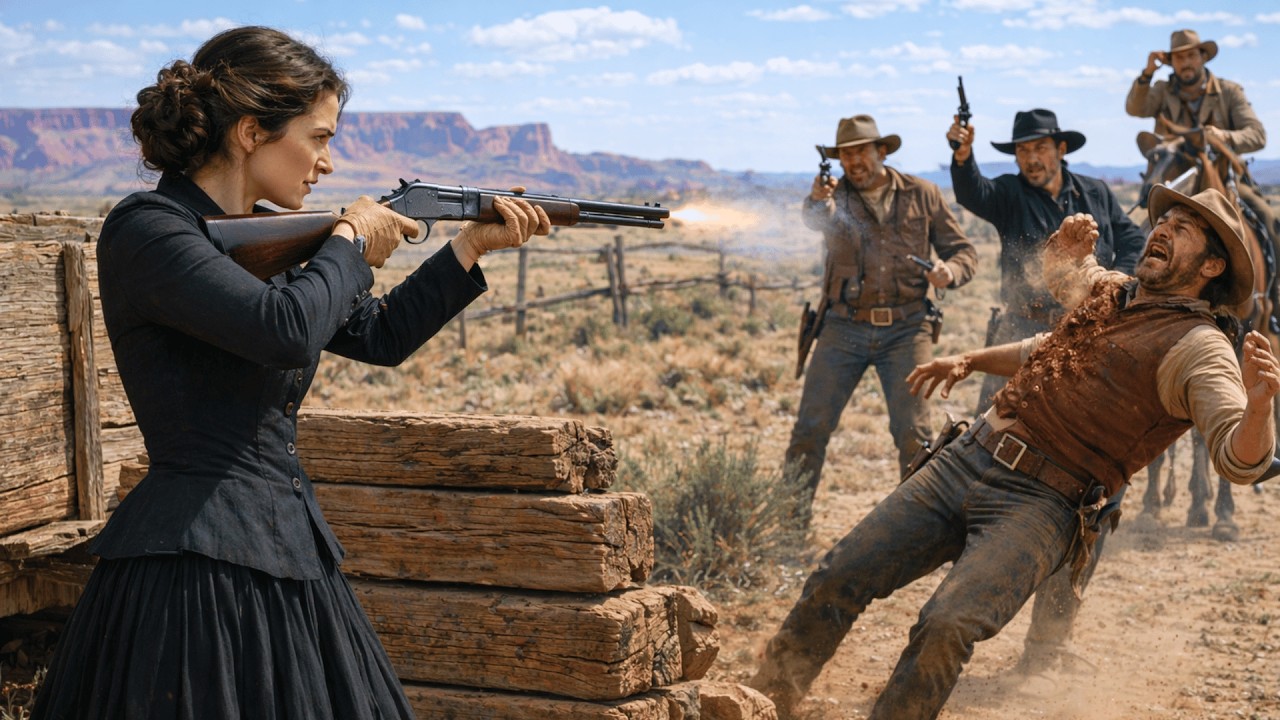 Outlaws Target a Lone Widow, Not Knowing She’s the West’s Fastest Gun