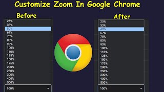 CUSTOMIZE ZOOM IN OUT GOOGLE CHROME WITH A CERTAIN VALUE