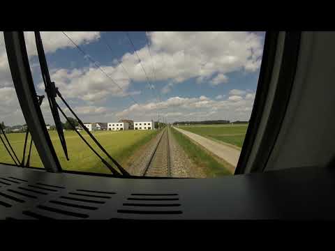 Train Driver's View Austria From Ebenfurt to Enns