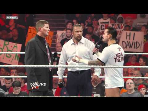 Raw - CM Punk describes his conspiracy theory to WWE COO Triple H
