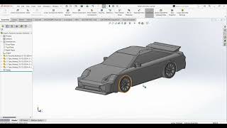 Creating Porsche Cayman by using SolidWorks