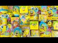 ASMR 40 Minutes SPONGEBOB SquarePants Mega Collection Mystery Unboxing Toy Surprise No Talking