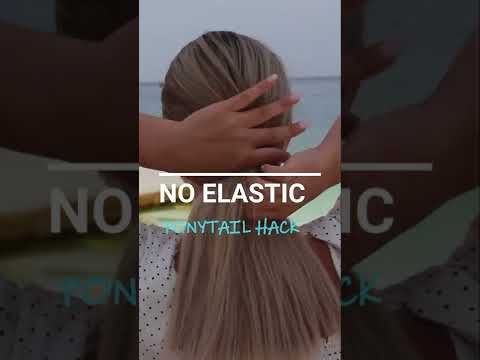 Ponytail without hair tie