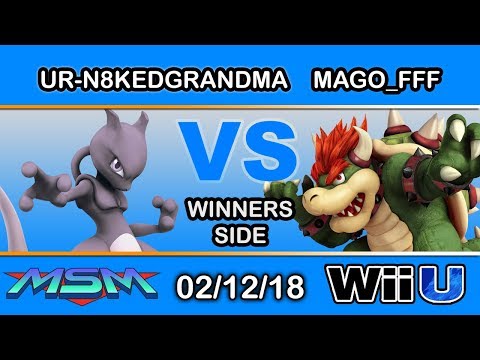 MSM 133 - Ur-n8kedgrandma (Mewtwo) vs. NSD | Mago_FFF (Bowser) Winners Side - Smash 4