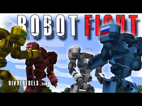 Giant Robot Boss Battle Minecraft Mod Rival Rebels