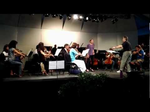 Kate lindsey with Summerfest 2012 orchestra