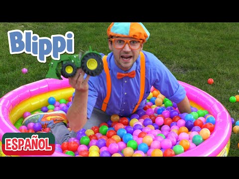 Aprende con pelotas de colores | Aprende con Blippi | Videos Educativos