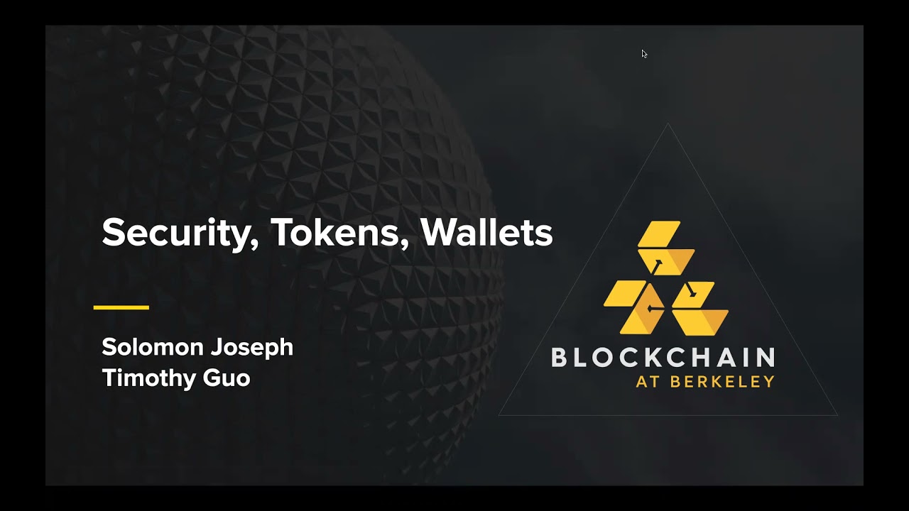 Blockchain Development Lecture 5: Security, Tokens, Wallets