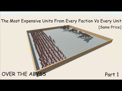 The Most Expensive Units From Every Faction Vs Every Unit Part 1 |Animal Revolt Battle Simulator