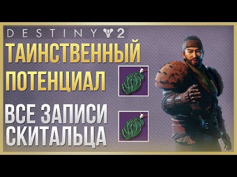 Destiny 2 Таинственный потенциал Все 8 записей (Сторона скитальца)