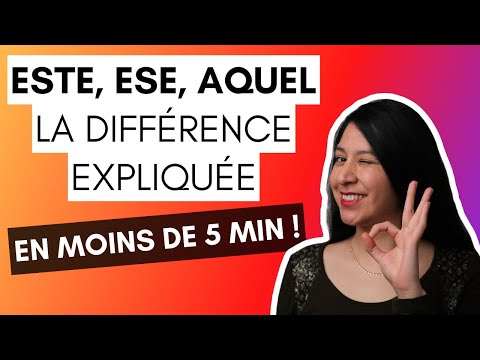 Este, ese, aquel : la différence en espagnol expliquée FACILEMENT (en MOINS de 5 minutes !⏰)
