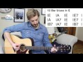 12 Bar Blues Acoustic Guitar Tutorial For Beginners