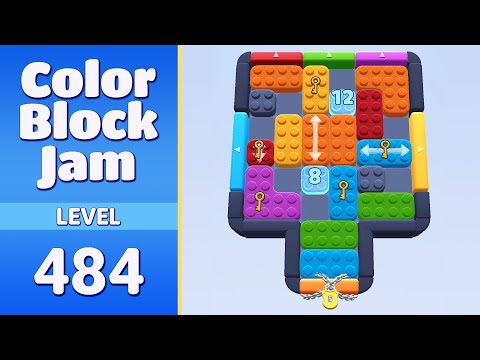 Color Block Jam Level 484 | Every Puzzle Solved! 🎯
