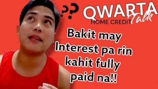 Homecredit QWARTA Billing Details | Early payment explanation