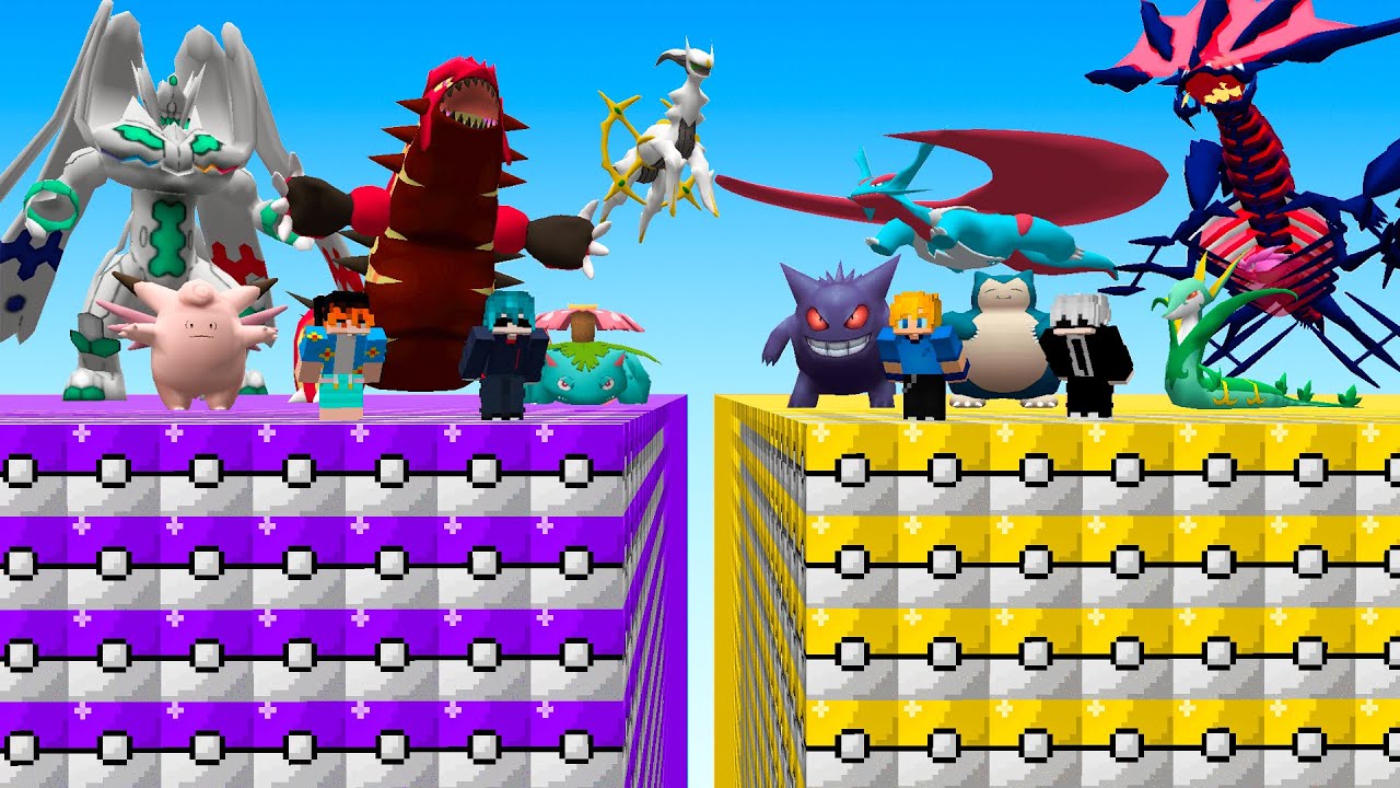CUBÃO DE LUCKY BLOCK PIXELMON NO MINECRAFT