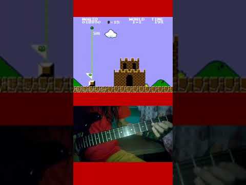 Mario Bros Theme In Guitar Vertical Video