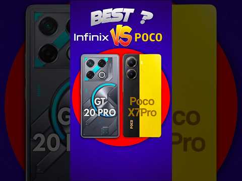 Poco X7 Pro vs Infinix GT 20 Pro 🔥🤯 Best phone under 25k ?🚀⚡ #shortsvideo