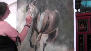 'Free spirit' horse oil painting by Vicki Heath