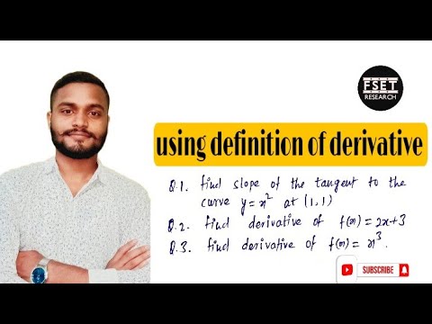 derivative of some basic functions using definition of derivative|differentiation ##02 #fsetresearch