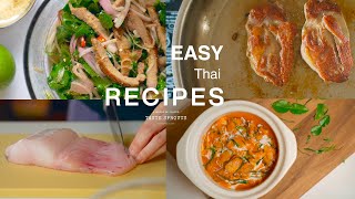Thai cooking diary | How to make Thai duck salad and Red curry fish