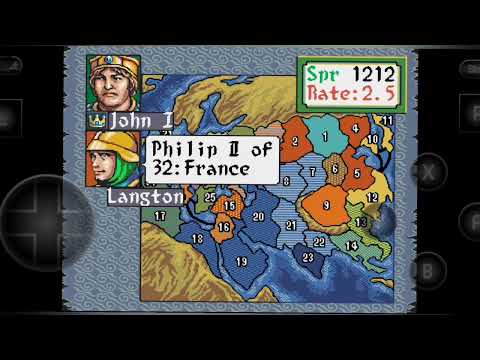 Genghis Khan 2 Clan Of Grey Wolf | Snes Longplay | King John I
