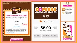 FREE Dunkin Donuts Coffee & $5 Gift Card - EASY How To- The DD App