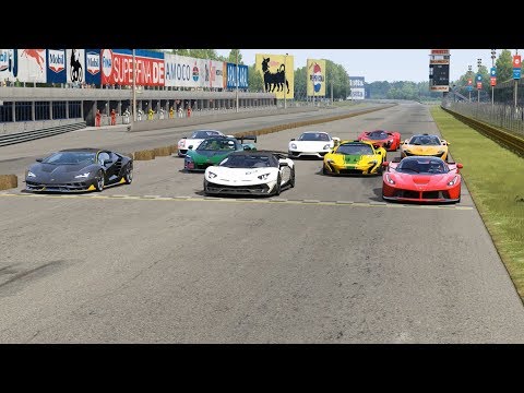 Ferrari F80 Concept vs Supercars at Monza Full Course 1966