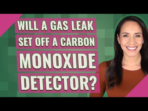 Will a gas leak set off a carbon monoxide detector?