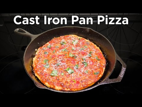 How to Make Cast Iron Pan Pizza - Crispy & Delicious Homemade Pizza