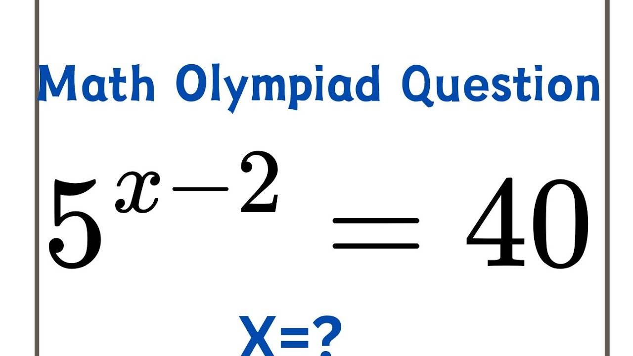 Germany Olympiad mathematics| A Nice Exponential Equation.