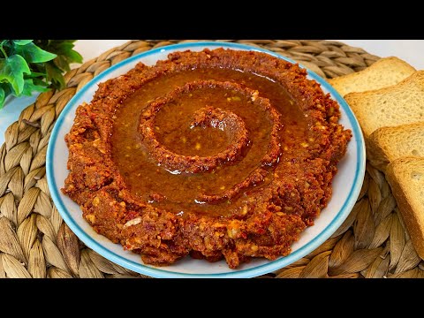 DELICIOUS MUHAMMARA RECIPE IN 5 MINUTES - How to Make Muhammara? Appetizer Recipes - Flower Recipes