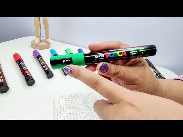 Vídeo relacionado con POSCA 186833 - Set de rotuladores POSCA Manga Hero, 20 rotuladores acrílicos con tutoriales, póster y pegatinas, PC-1M, PC-3M, PC-5M