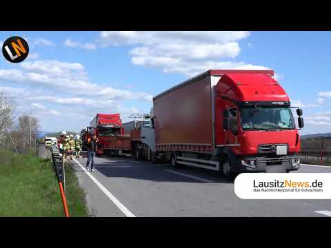 BAB4/ Bautzen - Auffahrunfall mit 3 LKW´s
