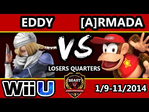 B.E.A.S.T 5 - Eddy (Greninja) Vs. [A]rmada (Diddy) - Smash 4 Losers Quarters