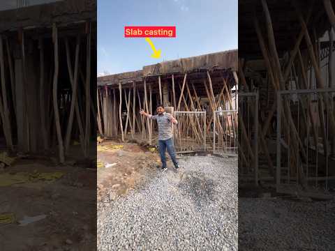 || छत स्लैब की सेंटरिंग या शटरिंग कितने दिन में खुलनी चाहिए || 👷‍♂️#viral #civilengineer #shorts