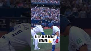 Luis Urías arrives with a BANG homering in his Blue Jays debut ???? #MLB #Toronto #BlueJays