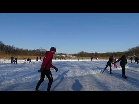 Schaatsplezier in Kloosterhaar. 12-2-2021.