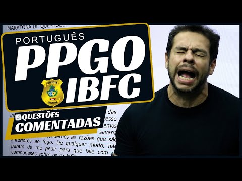 🔴PPGO 2024 | QUESTÕES COMENTADAS | Português IBFC