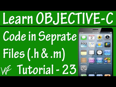 Free Objective C Programming Tutorial for Beginners 23 - Separating the Files like MVC