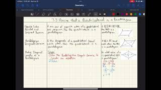 7.3: Proving that a Quadrilateral is a Parallelogram