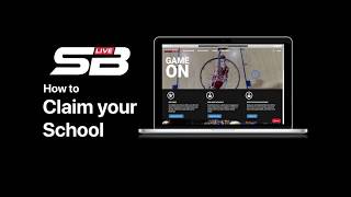 How to Claim your School - Scorebook Live Support