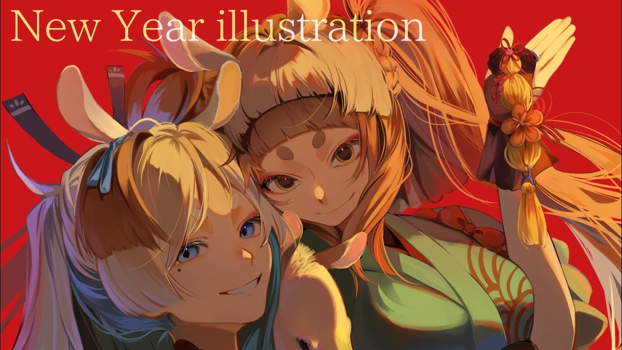 【宇治家】新年イラストメイキング